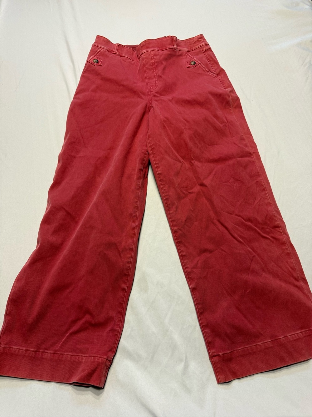 SPANX Wide-Leg Pants in Red